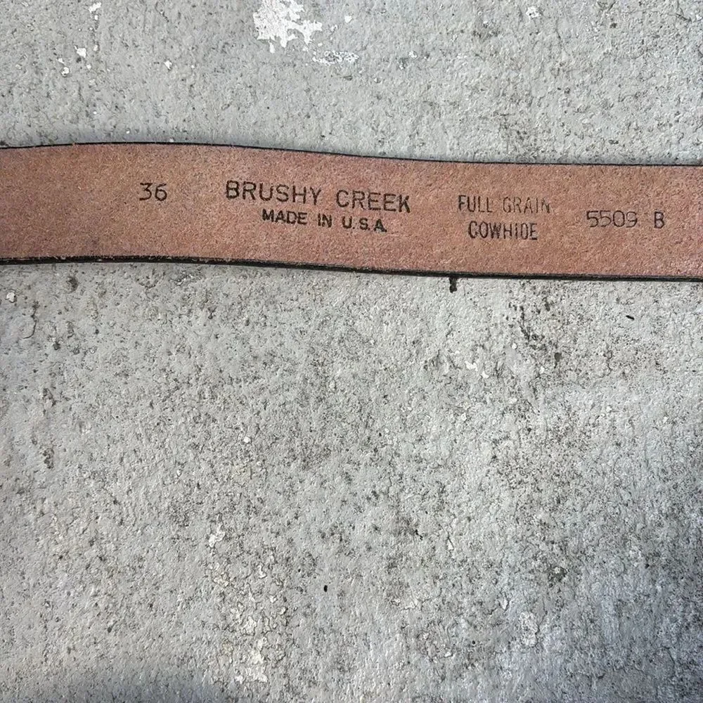 Bushy Creek tooled belt